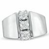 Thumbnail Image 1 of 0.50 CT. T.W. Diamond Three Stone Linear Ring in 14K White Gold