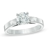 Thumbnail Image 1 of 1.50 CT. Certified Diamond Solitaire Crown Royal Engagement Ring in 14K White Gold (J/I2)