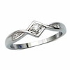 0.05 CT. T.W. Diamond Beautiful Promise Ring in Sterling Silver