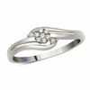 Thumbnail Image 0 of 0.05 CT. T.W. Diamond Alluring Promise Ring in Sterling Silver