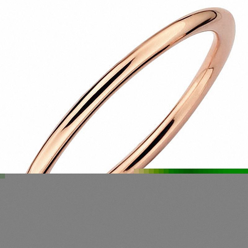 Stackable Expressions™ Polished Ring in Sterling Silver with 18K Rose Gold Plate