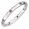 Thumbnail Image 0 of Stackable Expressions™ Lab-Created Ruby Station Ring in Sterling Silver