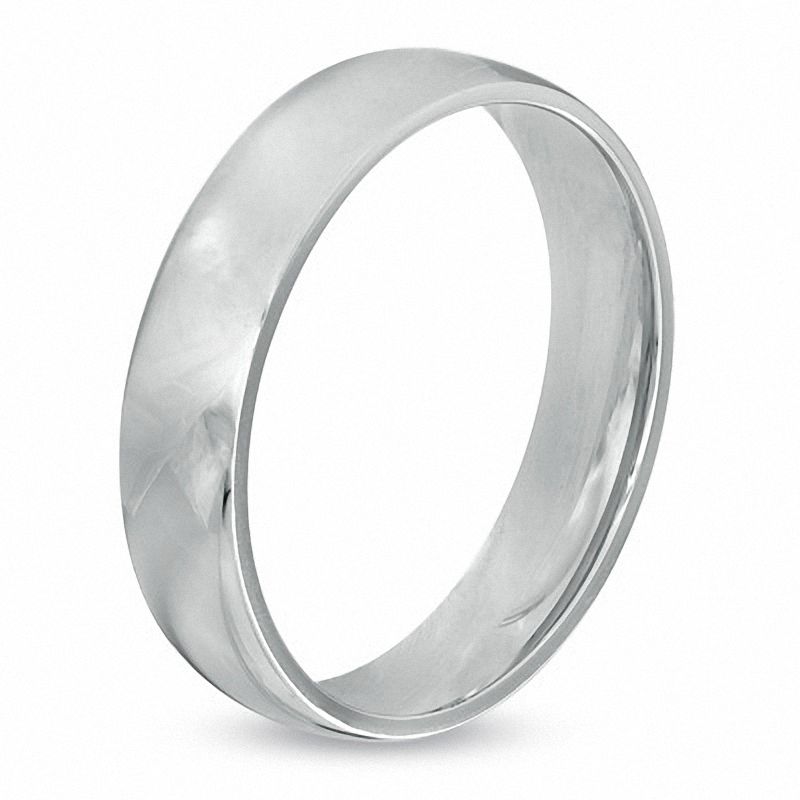 Men's 5.0mm Comfort Fit Wedding Band in Platinum