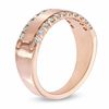 Thumbnail Image 1 of 0.50 CT. T.W. Diamond Satin Band in 14K Rose Gold