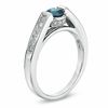Thumbnail Image 2 of 0.63 CT. T.W. Enhanced Blue and White Diamond Engagement Ring in 14K White Gold