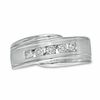 Thumbnail Image 1 of 0.50 CT. T.W. Diamond Five Stone Comfort Fit Band in 14K White Gold
