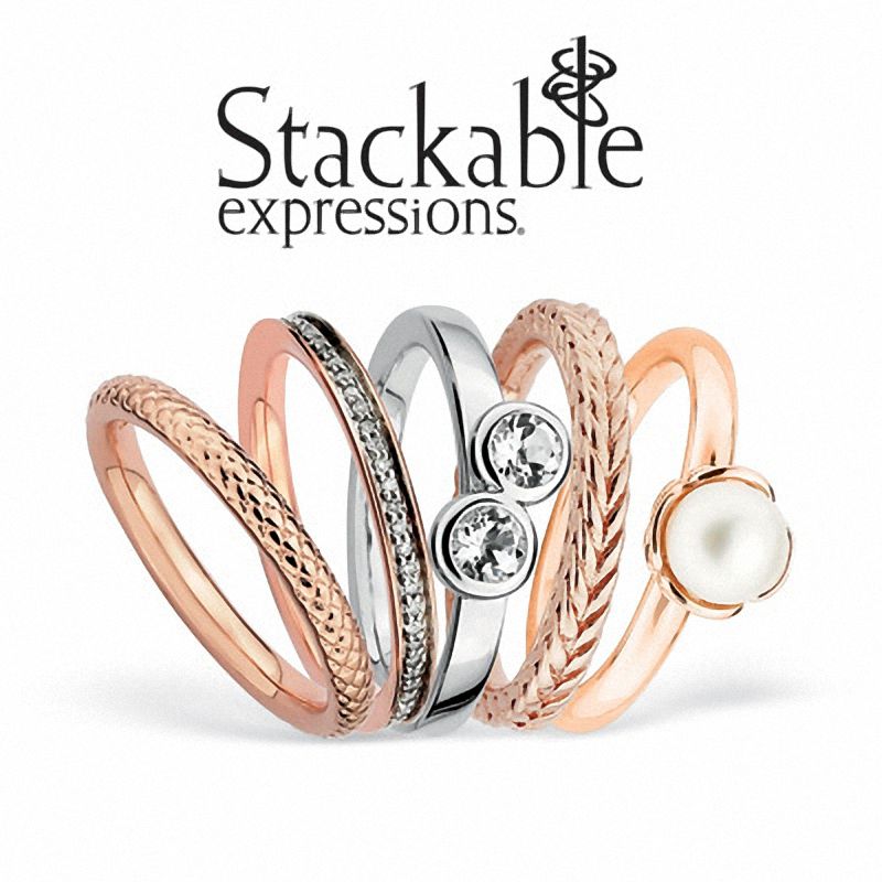 Peoples jewellers deals stackable rings
