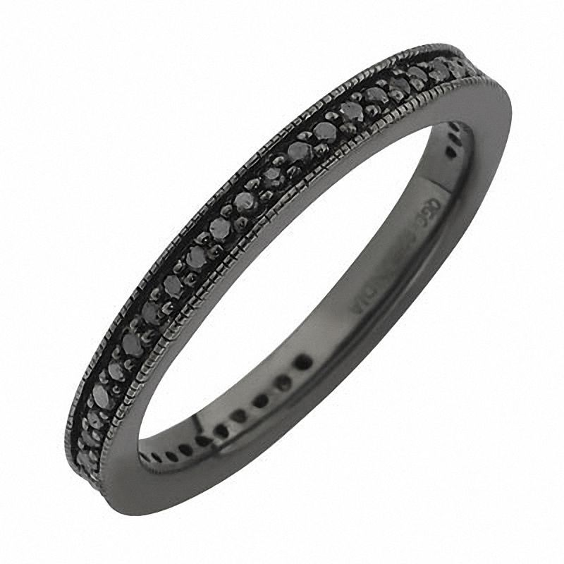 Stackable Expressions™ 0.32 CT. T.W. Black Diamond Ring in Black Ruthenium Sterling Silver