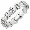 Thumbnail Image 1 of Stackable Expressions™ Polished Hearts Ring in Sterling Silver