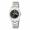 Thumbnail Image 0 of Ladies' Citizen Quartz SL Two-Tone Stainless Steel Watch with Black Dial (Model: EQ0564-59E)
