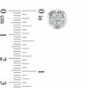Thumbnail Image 2 of 0.50 CT. T.W. Diamond Cluster Stud Earrings in 10K White Gold