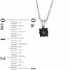 Thumbnail Image 2 of Black Mystique 0.50 CT. Black Diamond Solitaire Pendant in 10K White Gold