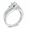 Thumbnail Image 1 of 1.00 CT. T.W. Diamond Slant Three Stone Ring in 14K White Gold