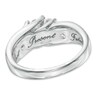 Thumbnail Image 2 of 1.00 CT. T.W. Diamond Slant Three Stone Ring in 14K White Gold