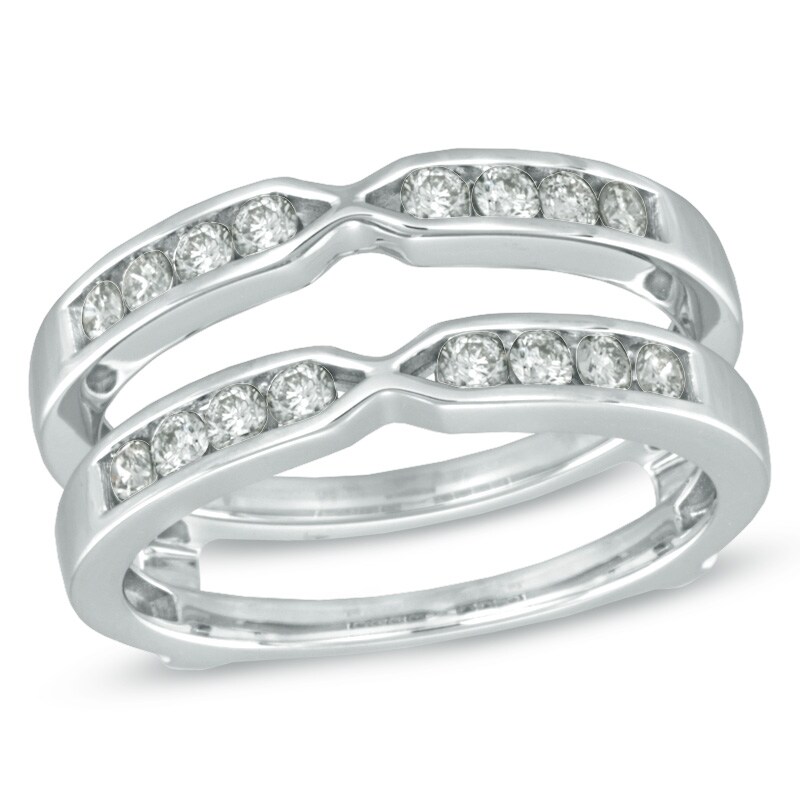 Main Image 1 of 0.50 CT. T.W. Diamond Solitaire Enhancer in 14K White Gold