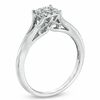 0.25 CT. T.W. Composite Diamond Square Engagement Ring in 10K White Gold