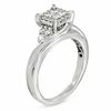 Thumbnail Image 1 of 0.50 CT. T.W. Quad Princess-Cut Diamond Frame Engagement Ring in 10K White Gold