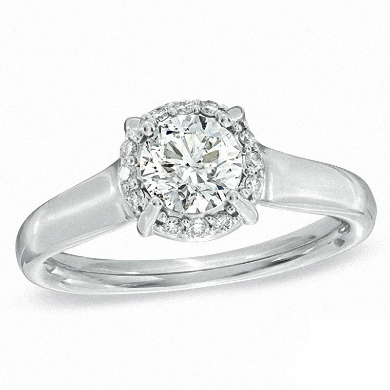 1.00 CT. T.W. Certified Canadian Diamond Engagement Ring in 14K White Gold (I/I1)|Peoples Jewellers