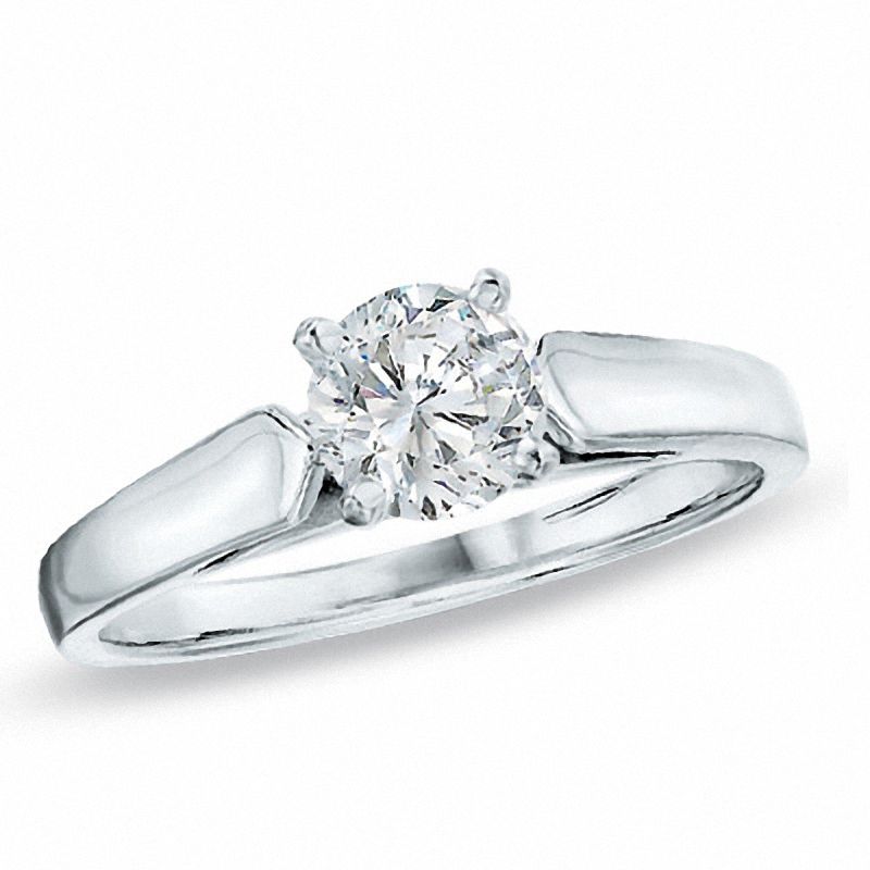 2.00 CT. Certified Diamond Solitaire Engagement Ring in 14K White Gold (J/I2)
