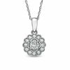 Thumbnail Image 0 of 0.38 CT. T.W. Diamond Frame Pendant in 14K White Gold