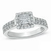 0.87 CT. T.W. Certified Canadian Princess-Cut Diamond Engagement Ring in 14K White Gold (I/I1)