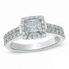 Thumbnail Image 0 of 0.87 CT. T.W. Canadian Certified Princess-Cut Diamond Engagement Ring in 14K White Gold (I/I1)