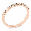 Thumbnail Image 2 of 0.25 CT. T.W. Diamond Anniversary Band in 14K Rose Gold