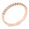 Thumbnail Image 1 of 0.25 CT. T.W. Diamond Anniversary Band in 14K Rose Gold