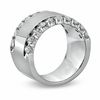 1.50 CT. T.W. Diamond Edge Bold Anniversary Band in 14K White Gold