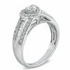 Thumbnail Image 2 of 0.62 CT. T.W. Diamond Vintage-Style Heart Frame Engagement Ring in 14K White Gold