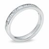 0.50 CT. T.W. Princess-Cut and Baguette Diamond Wedding Band in 14K White Gold