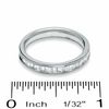Thumbnail Image 3 of 0.50 CT. T.W. Princess-Cut and Baguette Diamond Wedding Band in 14K White Gold