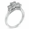 0.58 CT. T.W. Baguette Diamond Three Stone Ring in 14K White Gold