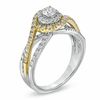 0.75 CT. T.W. Diamond Swirl Engagement Ring in 14K Two-Tone Gold