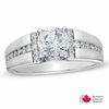 1.33 CT. T.W. Certified Canadian Diamond Engagement Ring in 14K White Gold (I/I1)