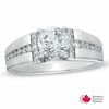 Thumbnail Image 0 of 1.33 CT. T.W. Certified Canadian Diamond Engagement Ring in 14K White Gold (I/I1)