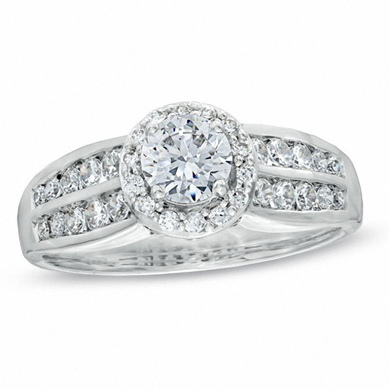 1.00 CT. T.W. Certified Canadian Diamond Engagement Ring in 14K White Gold (I/I2)|Peoples Jewellers