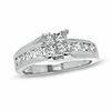 1.00 CT. T.W. Princess-Cut Quad Diamond Engagement Ring in 14K White Gold