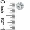 Thumbnail Image 2 of 1.00 CT. T.W. Diamond Cluster Stud Earrings in 14K White Gold