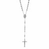 Thumbnail Image 0 of Rosary Necklace in Stainless Steel - 24"