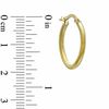 Thumbnail Image 2 of 15mm Hammered Hoop Earrings in 10K Gold