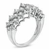 2.00 CT. T.W. Diamond Cluster Double Row Band in 10K White Gold