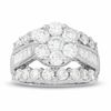 Thumbnail Image 0 of 4.00 CT. T.W. Diamond Cluster Split Shank Engagement Ring in 14K White Gold