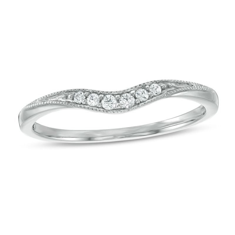 Main Image 1 of Diamond Accent Anniversary Band in 14K White Gold