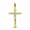 Thumbnail Image 0 of Crucifix Charm in 10K Two-Tone Gold