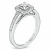 Thumbnail Image 1 of 0.50 CT. T.W. Certified Canadian Princess-Cut Diamond Frame Ring in 14K White Gold (I/I1)