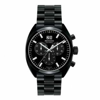 Men's Movado Datron Black PVD Stainless Steel Watch with Black Dial (Model: 0606535)