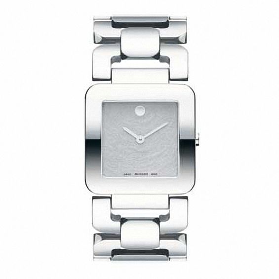 Movado women's watch square clearance face