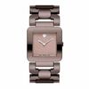 Ladies' Movado Luma Chocolate PVD Stainless Steel Watch with Square Taupe Dial (Model: 0606574)