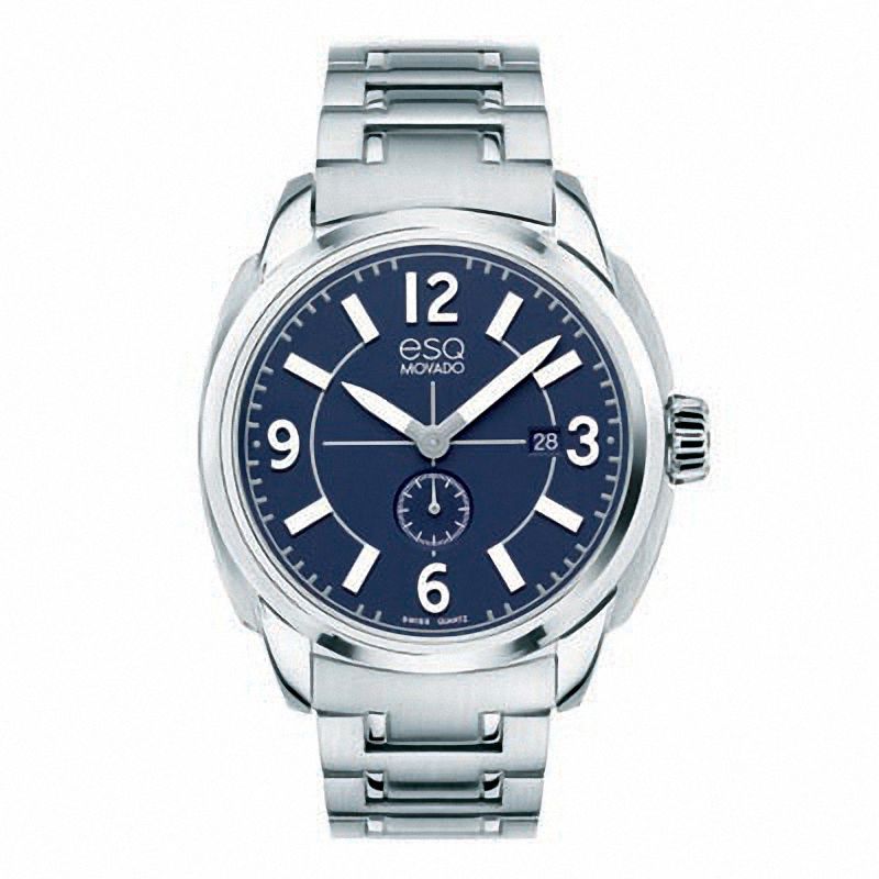 Men s ESQ Movado Excel Watch with Blue Dial Model 07301409